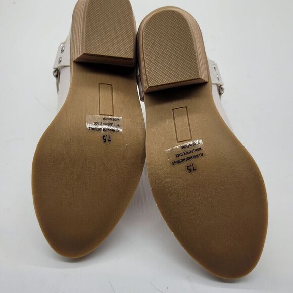 NEW dv Dolce Vita Kramer Ivory ankle Bootie Boots Womens sz 7.5 buckle western - Picture 8 of 9